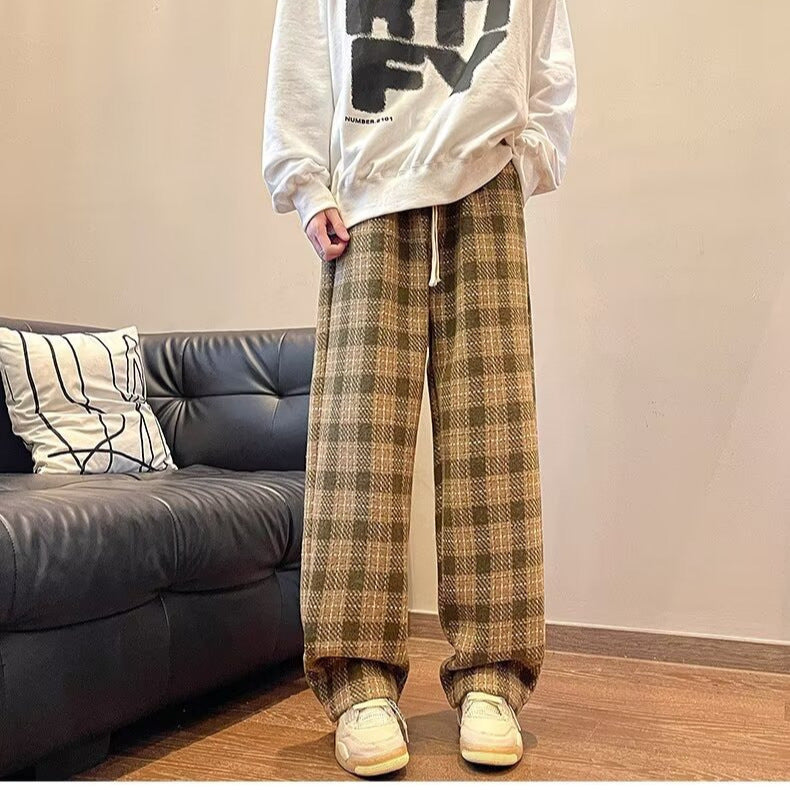 Mens Relaxed Straightleg Drapey Casual Pants