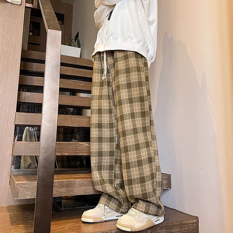 Mens Relaxed Straightleg Drapey Casual Pants