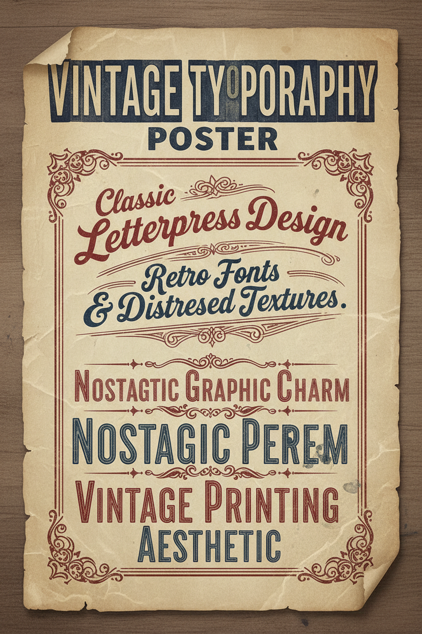 Vintage Typography Poster